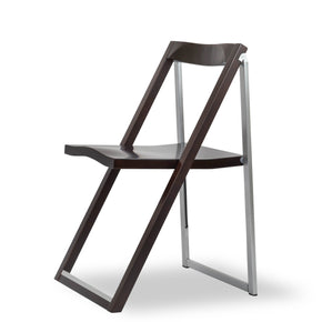 Reston-modern-space-saving-folding-italian-designer-brown-wood-chrome-chair